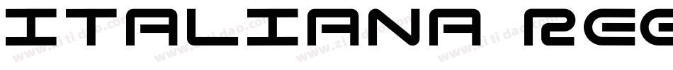 Italiana Regular字体转换